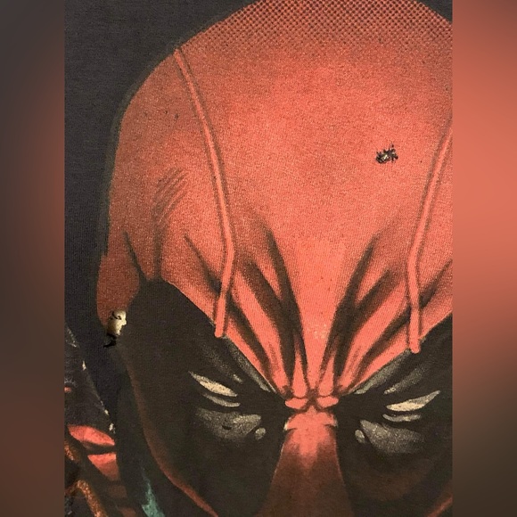 Deadpool Graphic Red & Black 2XL T Shirt - Picture 2 of 8